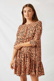 Women's Asymmetrical Dotted Swing Dress