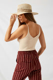 H7780 Ivory Button-Down Knit Tank Back