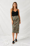 H7949 Leopard Leopard Midi Slip Skirt Full Body