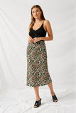 H7949 Leopard Leopard Midi Slip Skirt Side