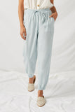 Chambray Drawstring Joggers