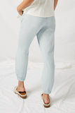 H9309 Light Denim Chambray Drawstring Joggers Back