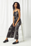 Bandana Print Wideleg Jumpsuit