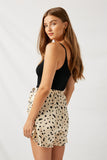 HY1010 Ivory Polka-Dot Ruffle Shorts Back