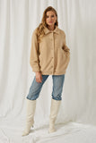 Collared Soft Sherpa Jacket