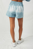 Dyed Drawstring Mini Shorts