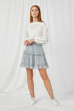 Swiss Dot Skirt with Ruffles