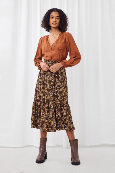 トップス herlipto Puffed Sleeve Lace Blouse KJIUQ Women's Ruffle Long Sleeve Summer Lace Tops 2023 Puff