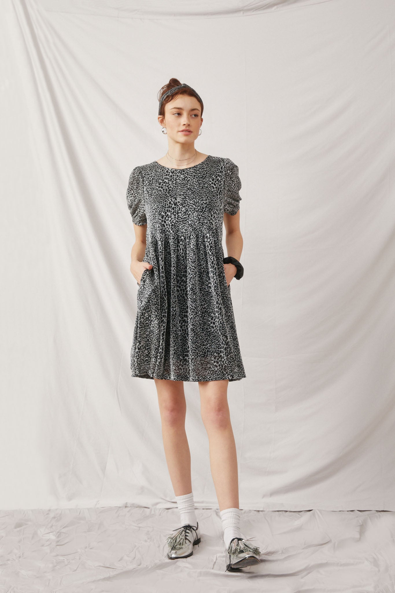 metallic animal print dress Boden Women's Metallic Leopard Shift Dress
