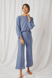Brushed Terry Wide Leg Pants